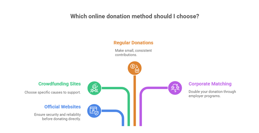 Social welfare organizations donation options