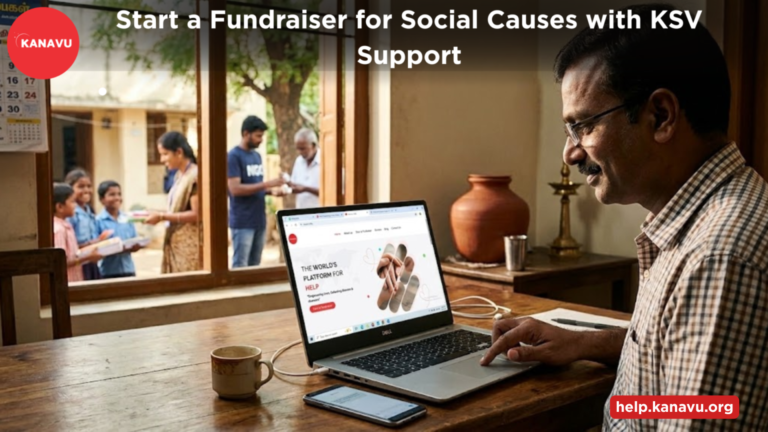 Online fundraising platform for social causes Start a fundraiser with KSV support for meaningful causes