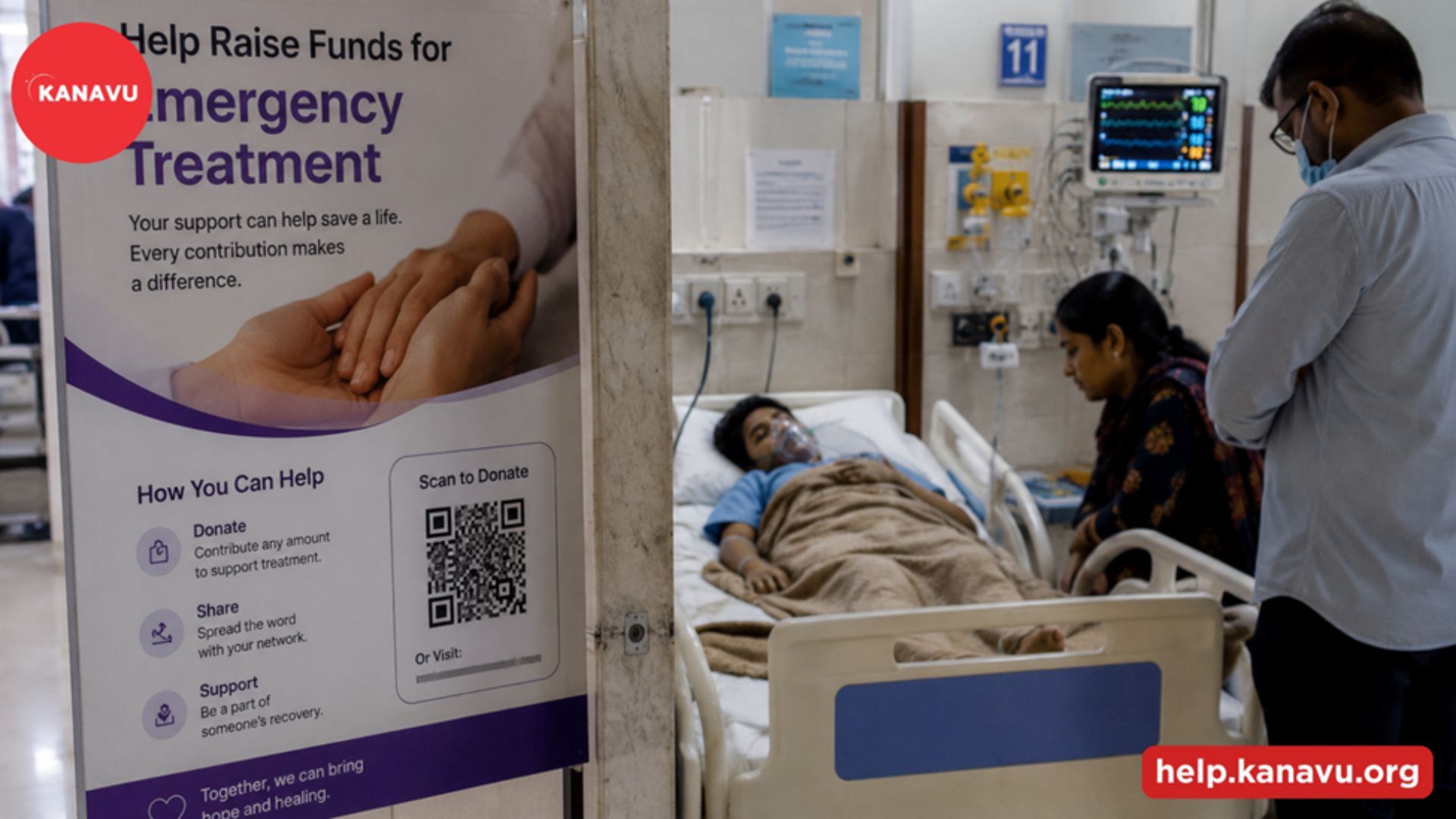 Kanavu Help using Online Donation Platforms to provide medical fundraising platform support and community care assistance for families in need