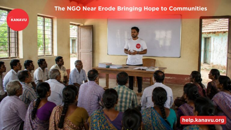 NGO Near Erode supporting children's education, healthcare, and community development through Kanavu Help initiatives.